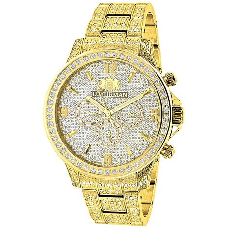 real diamond watches men's